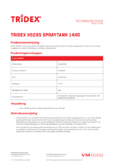 Tridex KS205 spraytank 14kg - TF